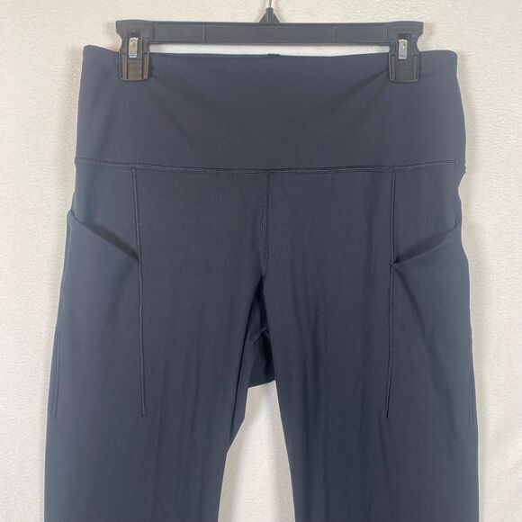 Savage X Fenty Black Leggings, Size L — Side Slip Pockets, 26″ Inseam - Picture 6 of 10